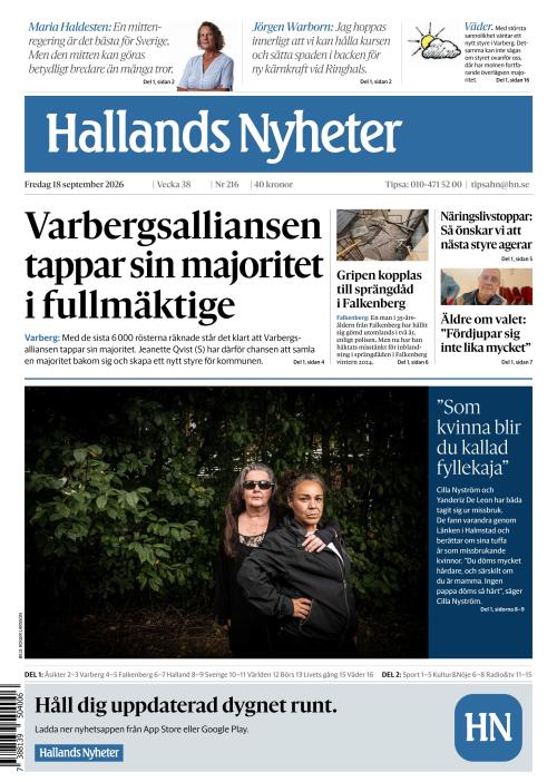 Hallands Nyheter 18.9.2026