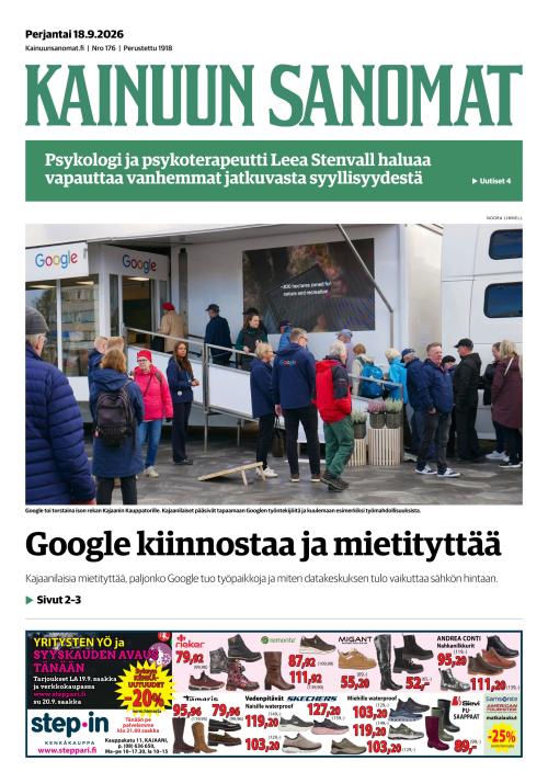 Kainuun Sanomat 18.9.2026