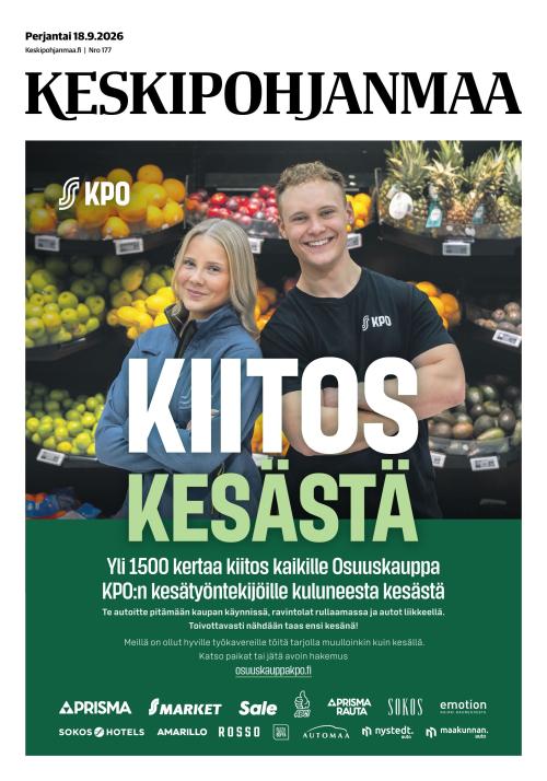 Keskipohjanmaa 18.9.2026