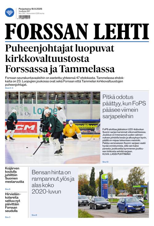 Forssan Lehti 18.9.2026