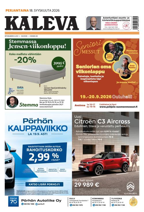 Kaleva 18.9.2026