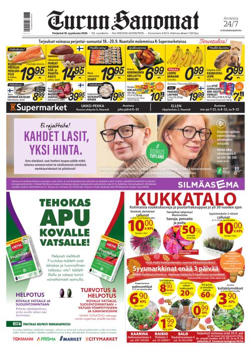 Turun Sanomat 18.9.2026