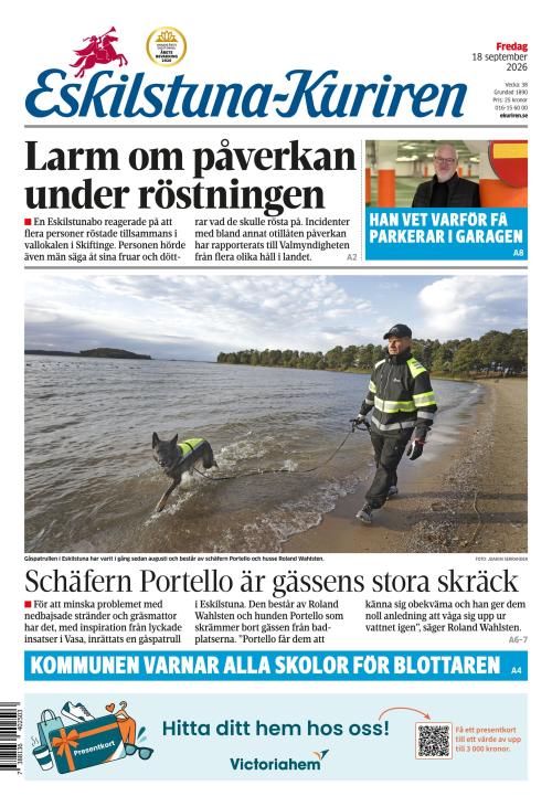 Eskilstuna-Kuriren 18.9.2026