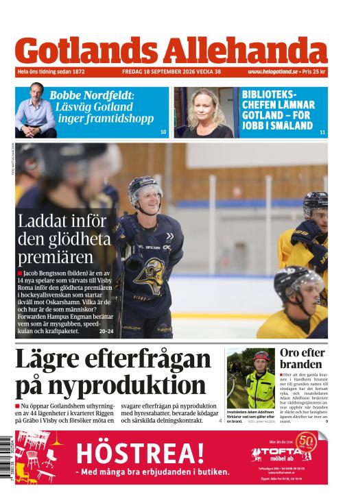 Gotlands Allehanda 18.9.2026