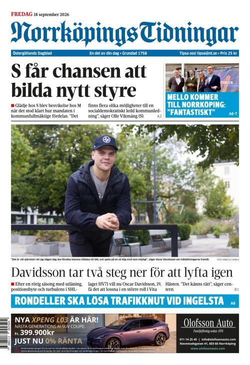 Norrköpings Tidningar 18.9.2026