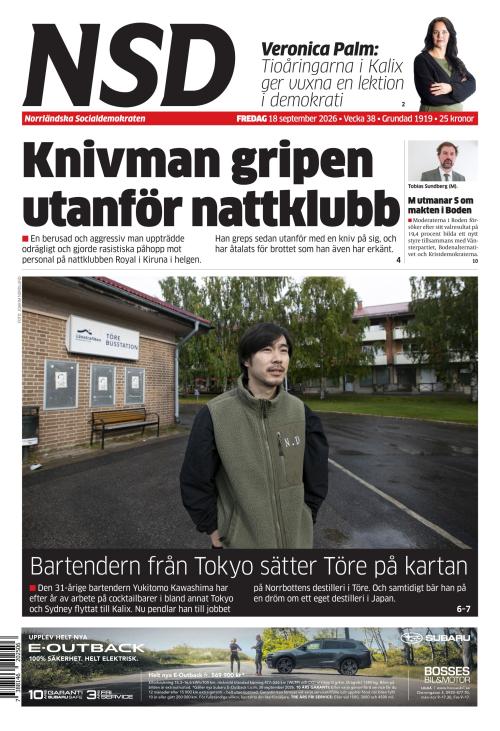 Norrländska Socialdemokraten 18.9.2026