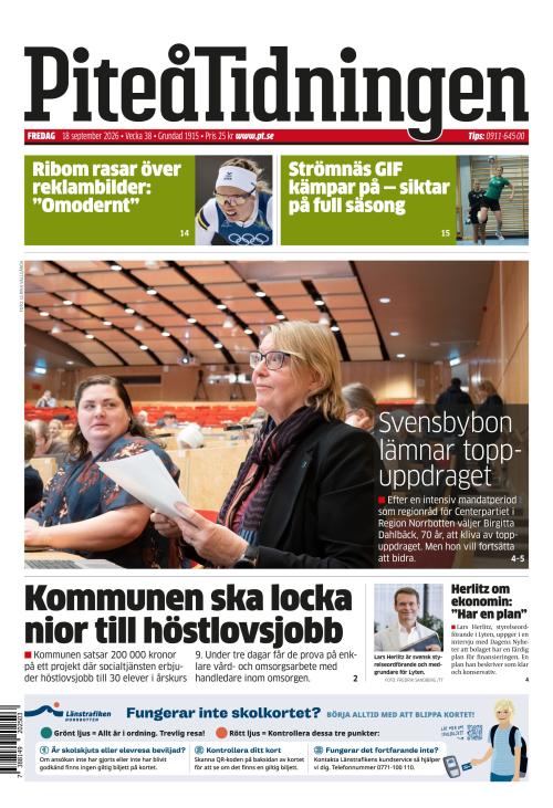Piteå-Tidningen 18.9.2026