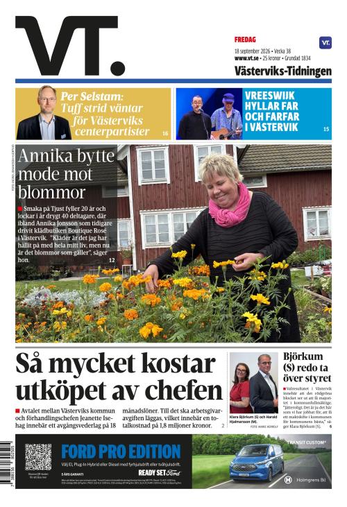 Västerviks-Tidningen 18.9.2026