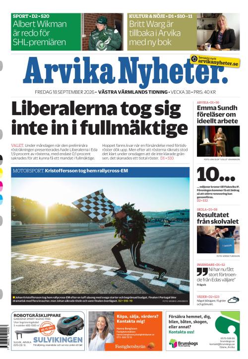 Arvika Nyheter 18.9.2026