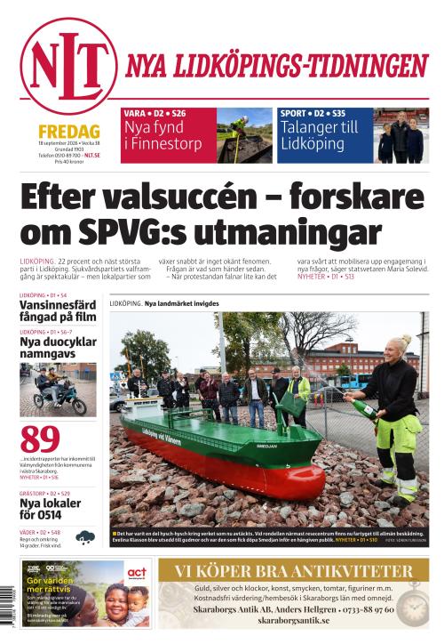 Nya Lidköpings-Tidningen 18.9.2026
