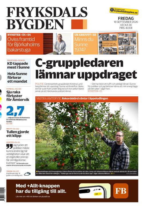 Fryksdals-Bygden 18.9.2026