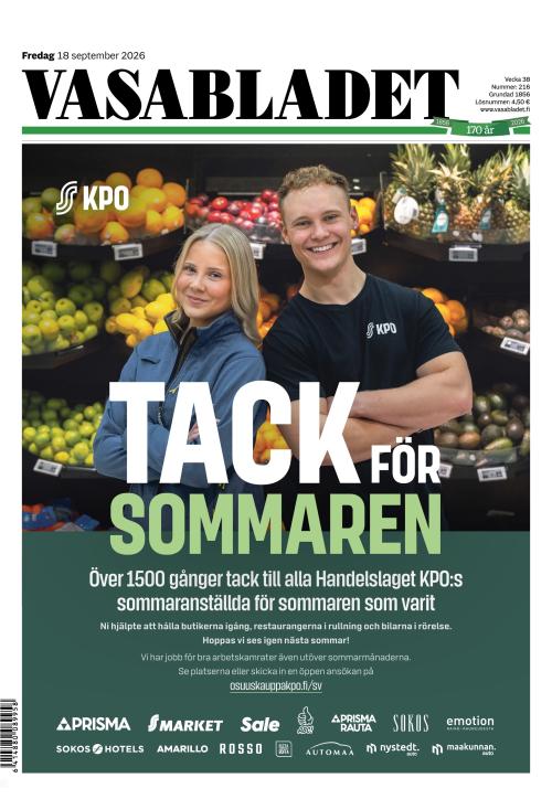 Vasabladet 18.9.2026