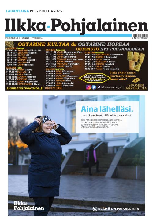 Ilkka-Pohjalainen 19.9.2026