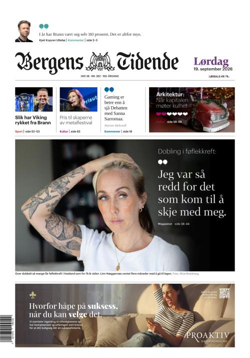 Bergens Tidende 19.9.2026