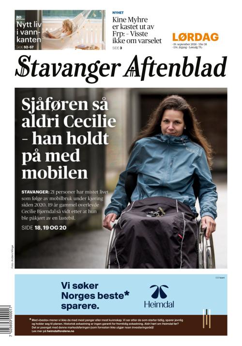Stavanger Aftenblad 19.9.2026