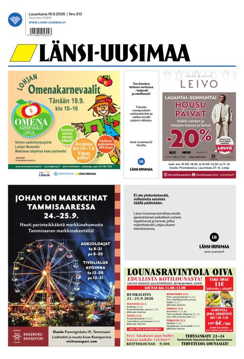 Länsi-Uusimaa 19.9.2026