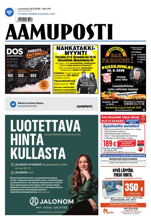 Aamuposti 19.9.2026