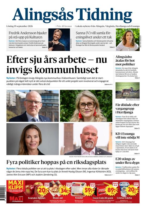 Alingsås Tidning 19.9.2026