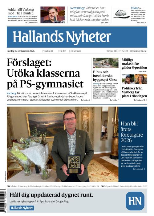 Hallands Nyheter 19.9.2026