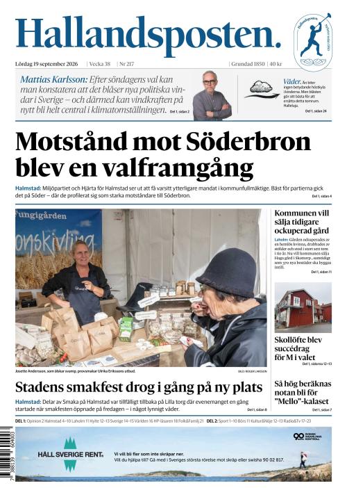 Hallandsposten 19.9.2026