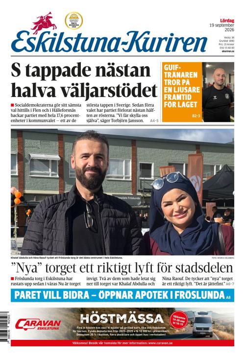 Eskilstuna-Kuriren 19.9.2026