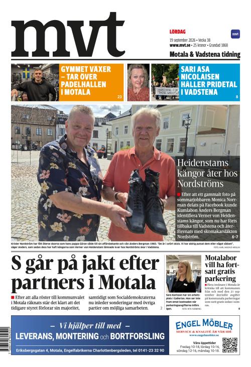 Motala Vadstena Tidning 19.9.2026