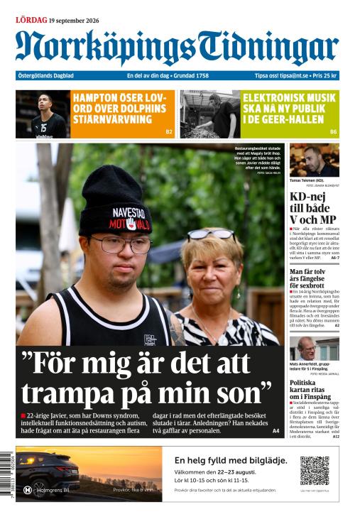 Norrköpings Tidningar 19.9.2026