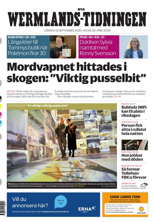 Nya Wermlands-Tidningen 19.9.2026