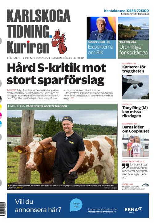 Karlskoga Tidning-Kuriren 19.9.2026
