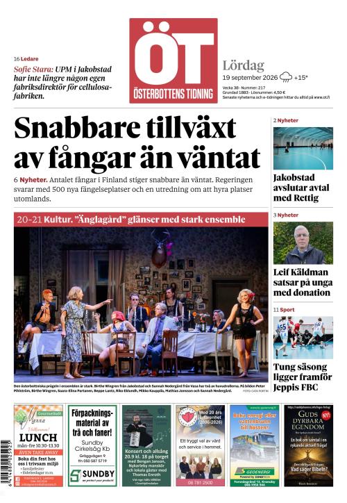 Österbottens Tidning 19.9.2026