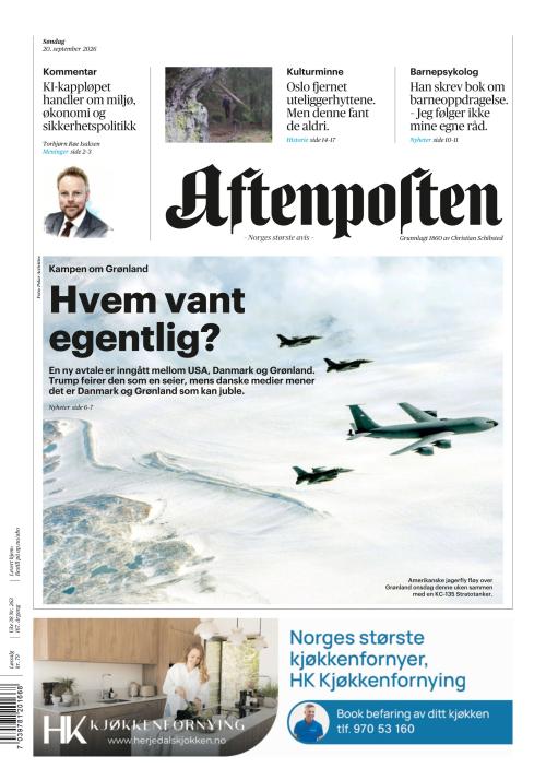 Aftenposten 20.9.2026