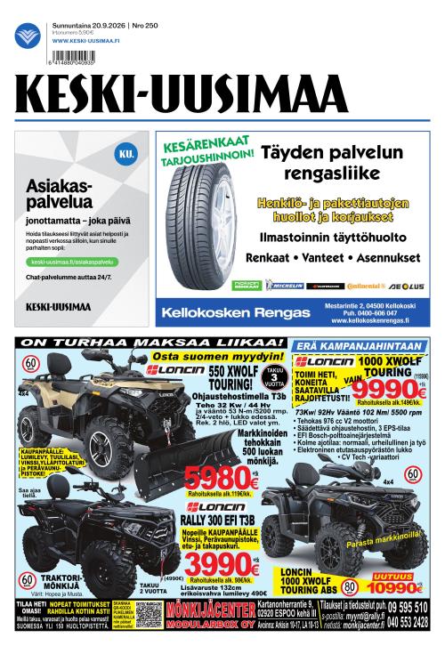 Keski-Uusimaa 20.9.2026