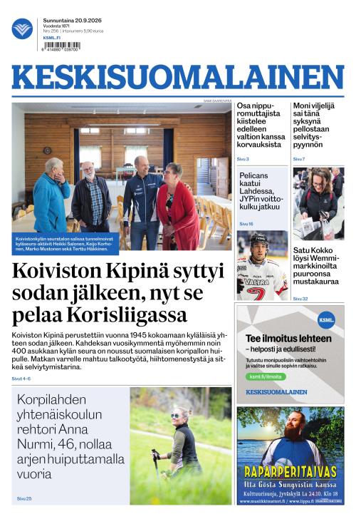 Keskisuomalainen 20.9.2026