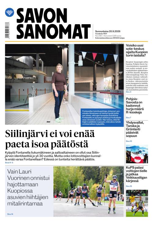 Savon Sanomat 20.9.2026