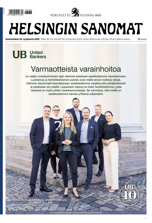 Helsingin Sanomat 20.9.2026