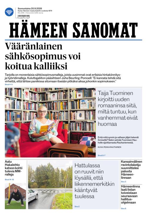 Hämeen Sanomat 20.9.2026
