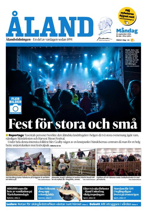 Ålandstidningen 21.9.2026
