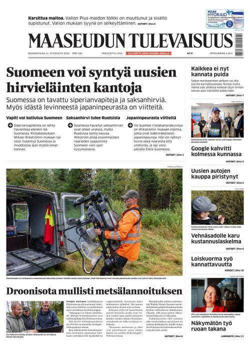Maaseudun Tulevaisuus 21.9.2026