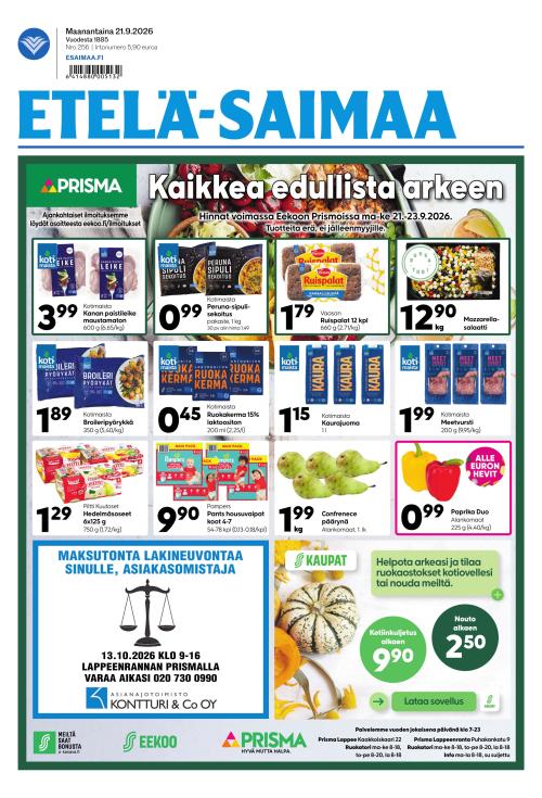 Etelä-Saimaa 21.9.2026