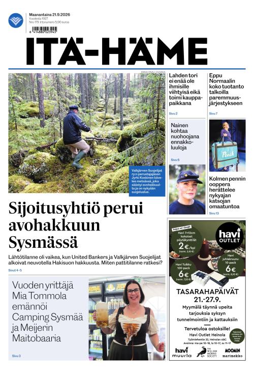 Itä-Häme 21.9.2026