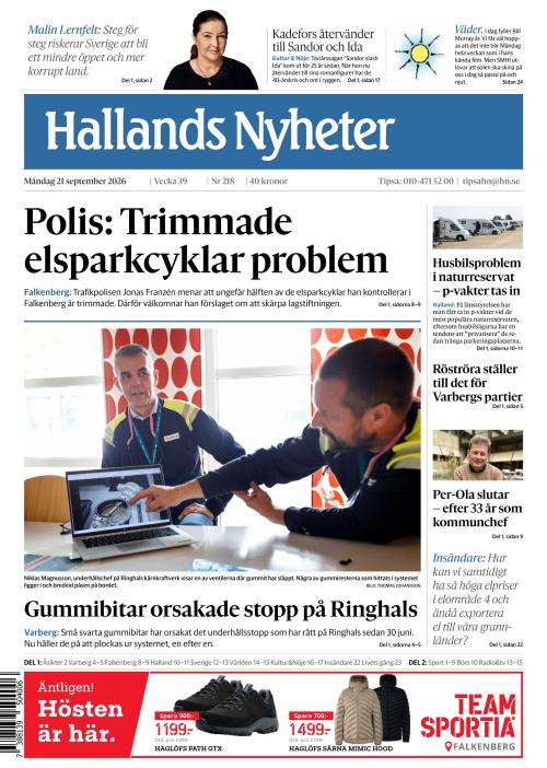 Hallands Nyheter 21.9.2026