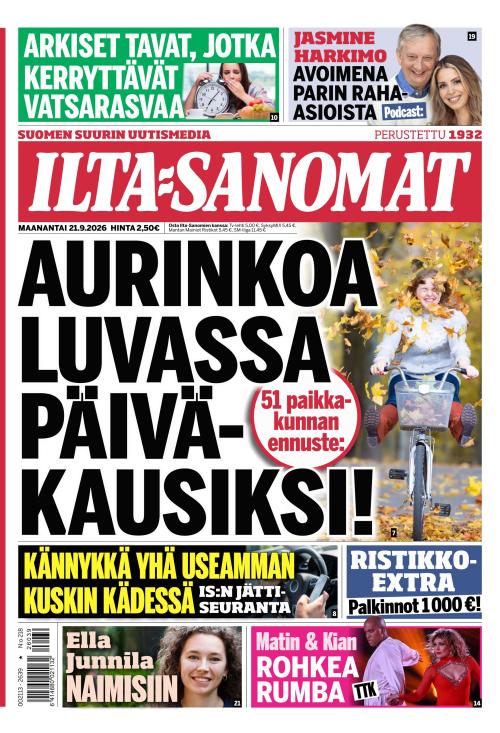 Ilta-Sanomat 21.9.2026
