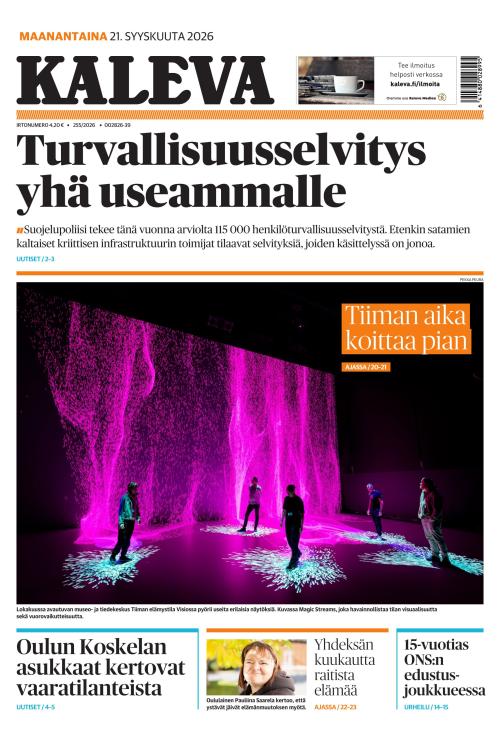 Kaleva 21.9.2026