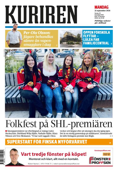 Norrbottens-kuriren 21.9.2026