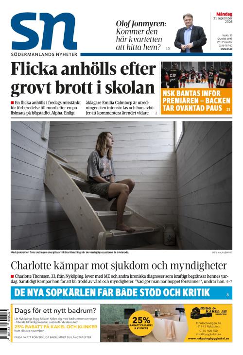 Södermanlands Nyheter 21.9.2026