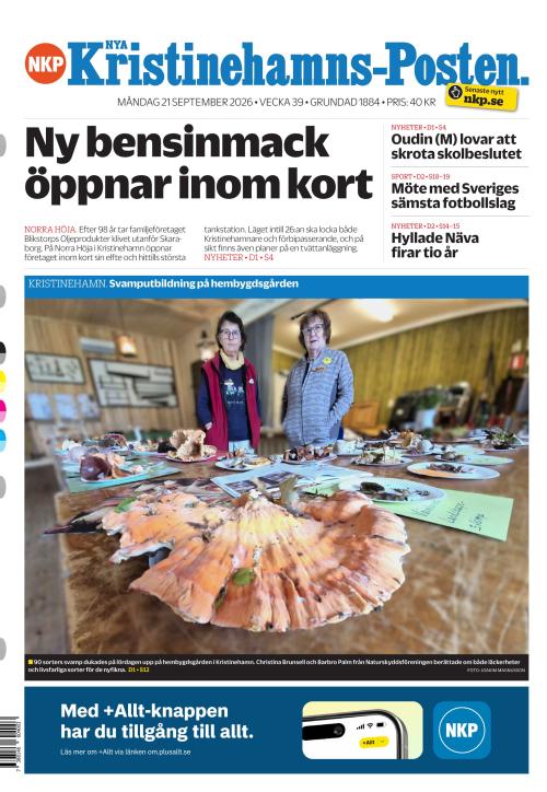 Nya Kristinehamns-Posten 21.9.2026