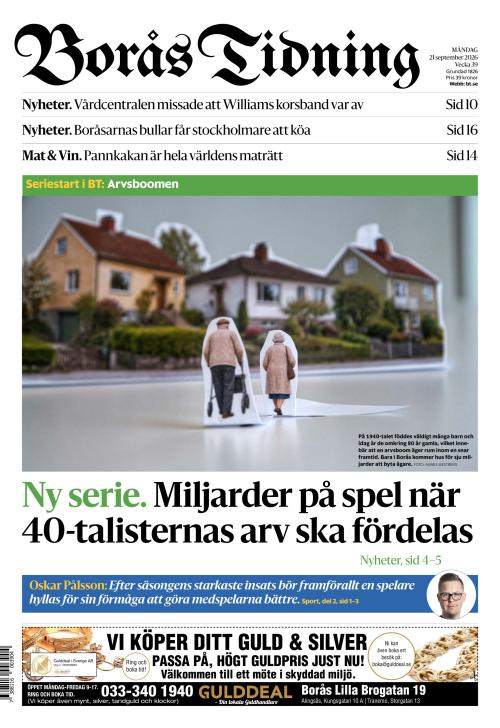 Borås Tidning 21.9.2026