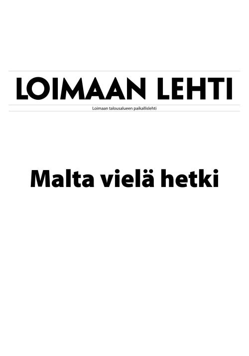 Loimaan Lehti 24.9.2026
