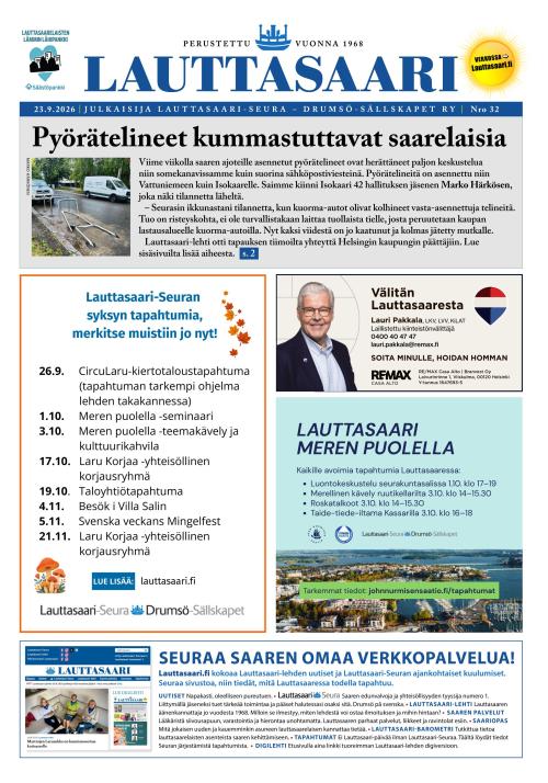 Lauttasaari-lehti 23.9.2026