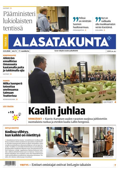 Alasatakunta 22.9.2026